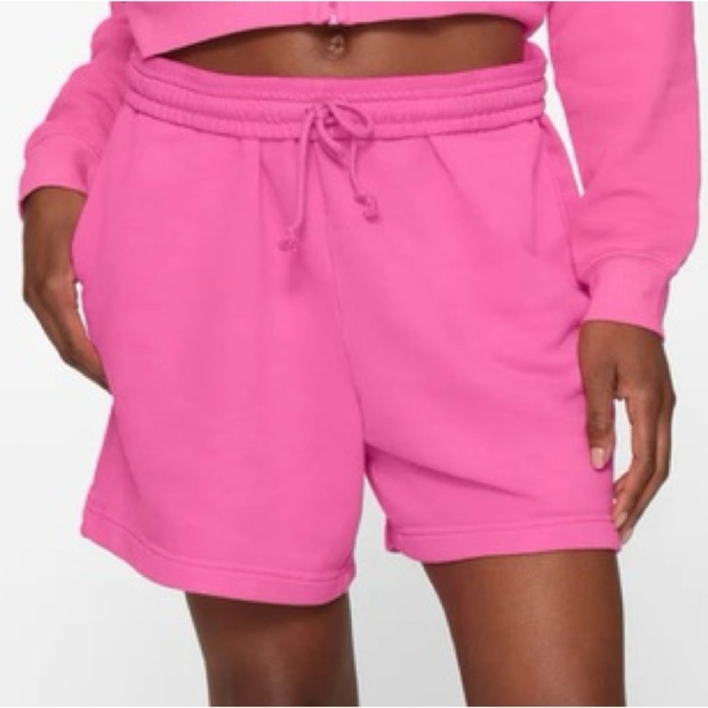 SKIMS Light French Terry Lounge Short Sugar Pink